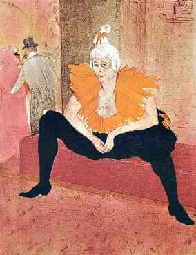 Seated Clown,  Henri  Toulouse-Lautrec